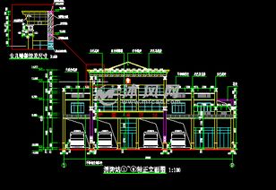 某消防站3層框架綜合樓建筑設(shè)計(jì)施工圖